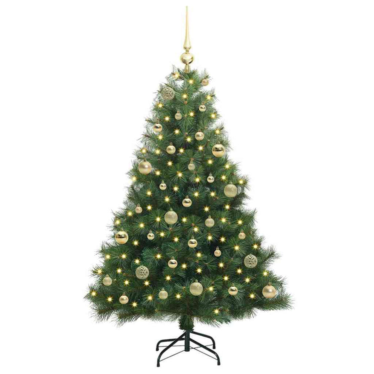 Vidaxx sapin de Noël artificiel avec 150 LED avec standard vert 150 cm PE et PVC