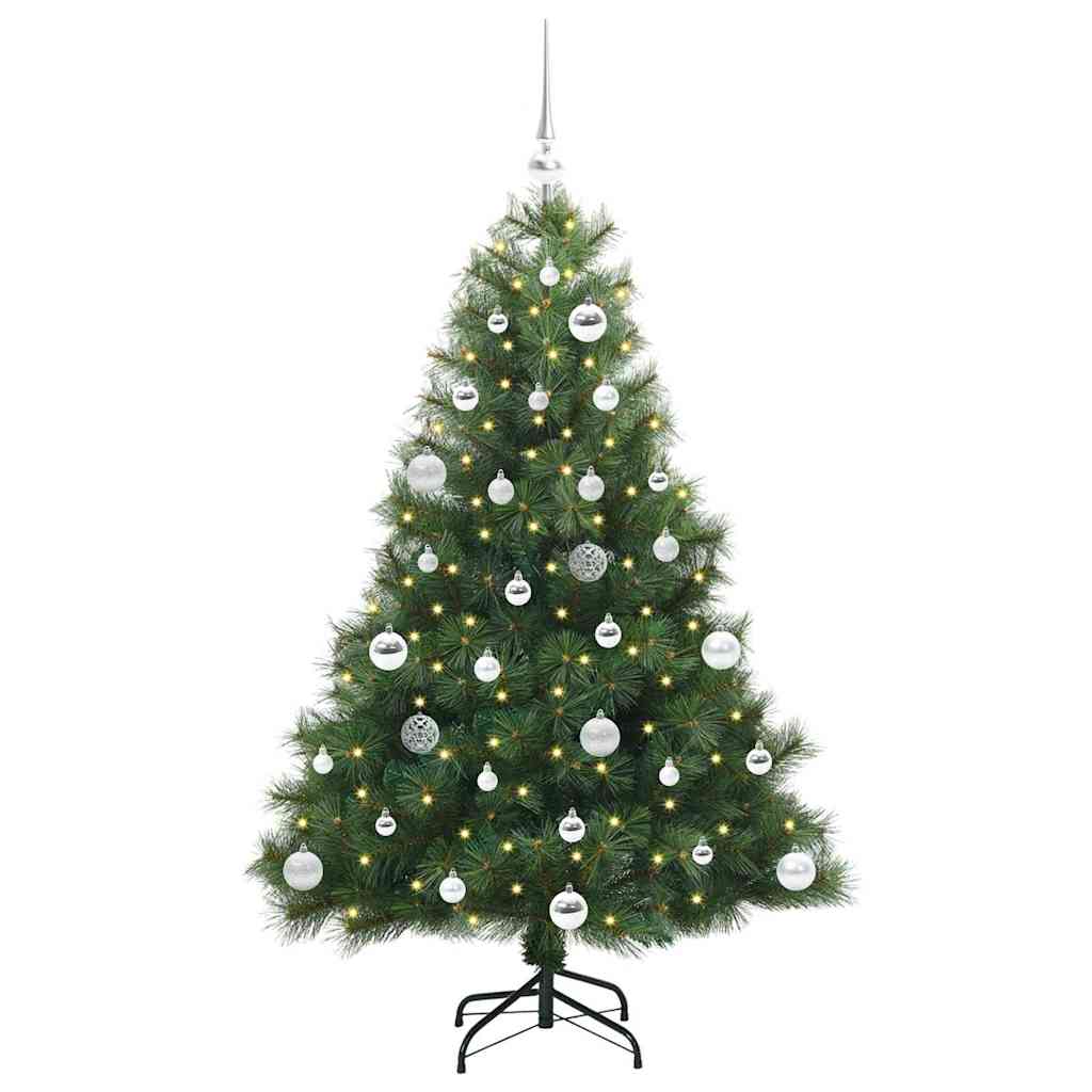 Vidaxx sapin de Noël artificiel avec 150 LED avec standard vert 150 cm PE et PVC