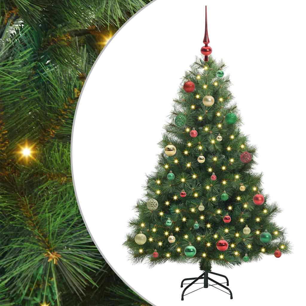 Vidaxx sapin de Noël artificiel avec 150 LED avec standard vert 150 cm PE et PVC