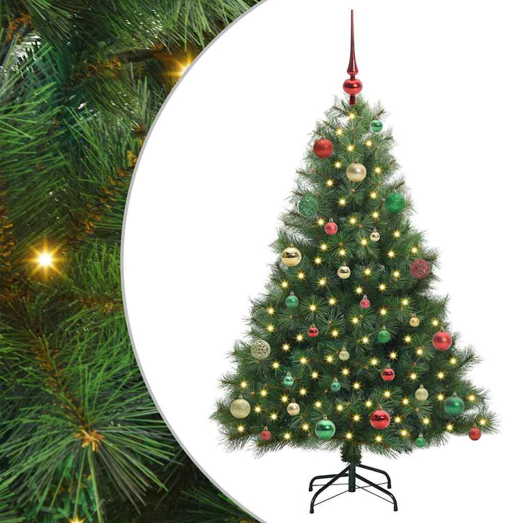 Vidaxx sapin de Noël artificiel avec 150 LED avec standard vert 150 cm PE et PVC