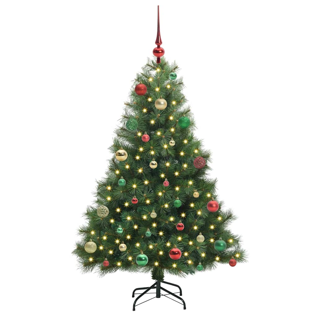 Vidaxx sapin de Noël artificiel avec 150 LED avec standard vert 150 cm PE et PVC