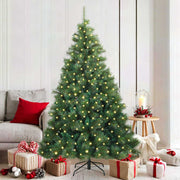 Vidaxx sapin de Noël artificiel avec 300 LED avec standard vert 180 cm PE et PVC - afbeelding 1