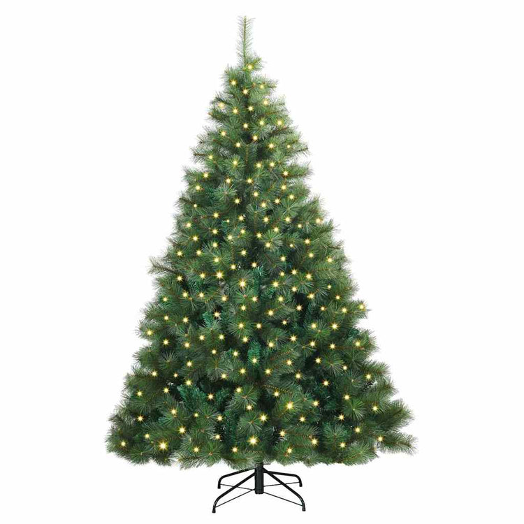 Vidaxx sapin de Noël artificiel avec 300 LED avec standard vert 180 cm PE et PVC