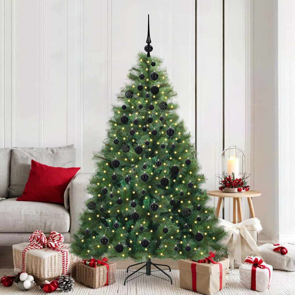 Vidaxx sapin de Noël artificiel avec 300 LED avec standard vert 180 cm PE et PVC