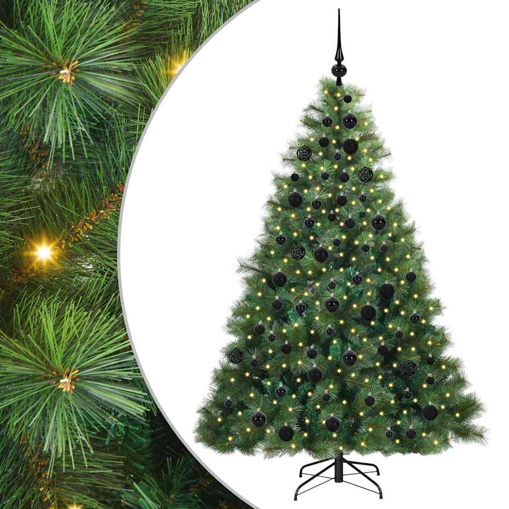 Vidaxx sapin de Noël artificiel avec 300 LED avec standard vert 180 cm PE et PVC