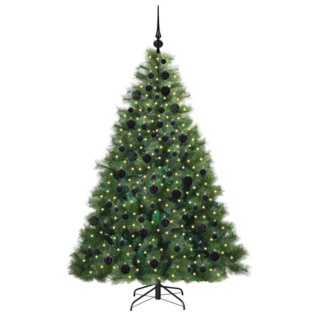 Vidaxx sapin de Noël artificiel avec 300 LED avec standard vert 180 cm PE et PVC