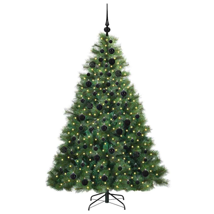 Vidaxx sapin de Noël artificiel avec 300 LED avec standard vert 180 cm PE et PVC