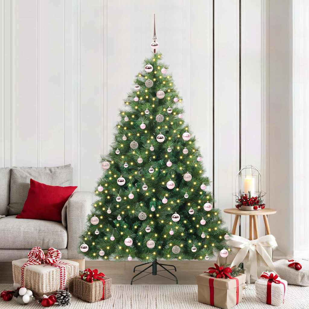 Vidaxx sapin de Noël artificiel avec 300 LED avec standard vert 180 cm PE et PVC