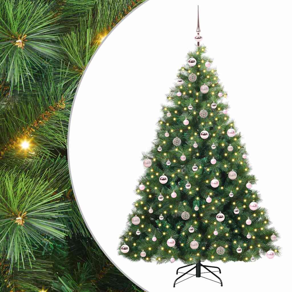 Vidaxx sapin de Noël artificiel avec 300 LED avec standard vert 180 cm PE et PVC