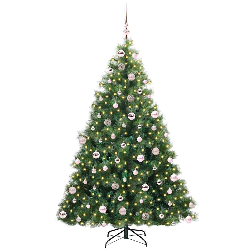 Vidaxx sapin de Noël artificiel avec 300 LED avec standard vert 180 cm PE et PVC