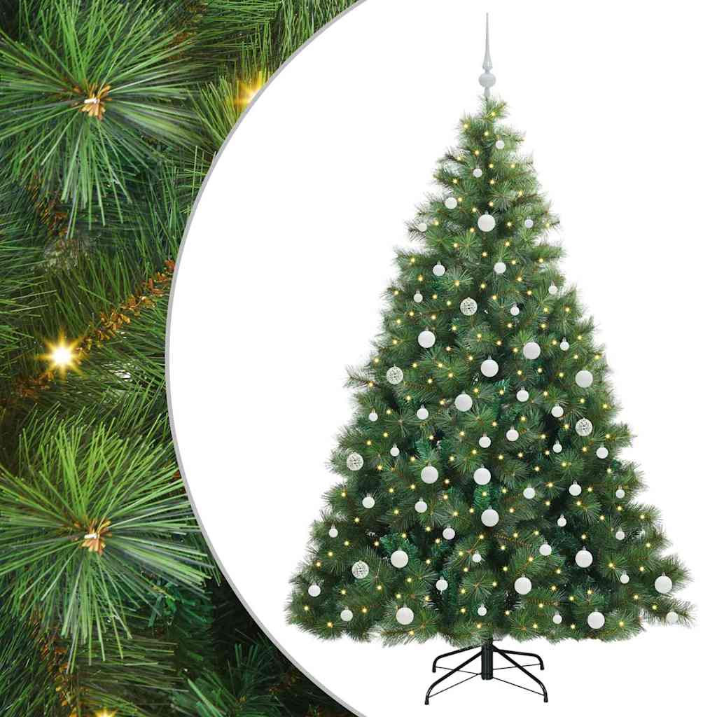Vidaxx sapin de Noël artificiel avec 300 LED avec standard vert 180 cm PE et PVC
