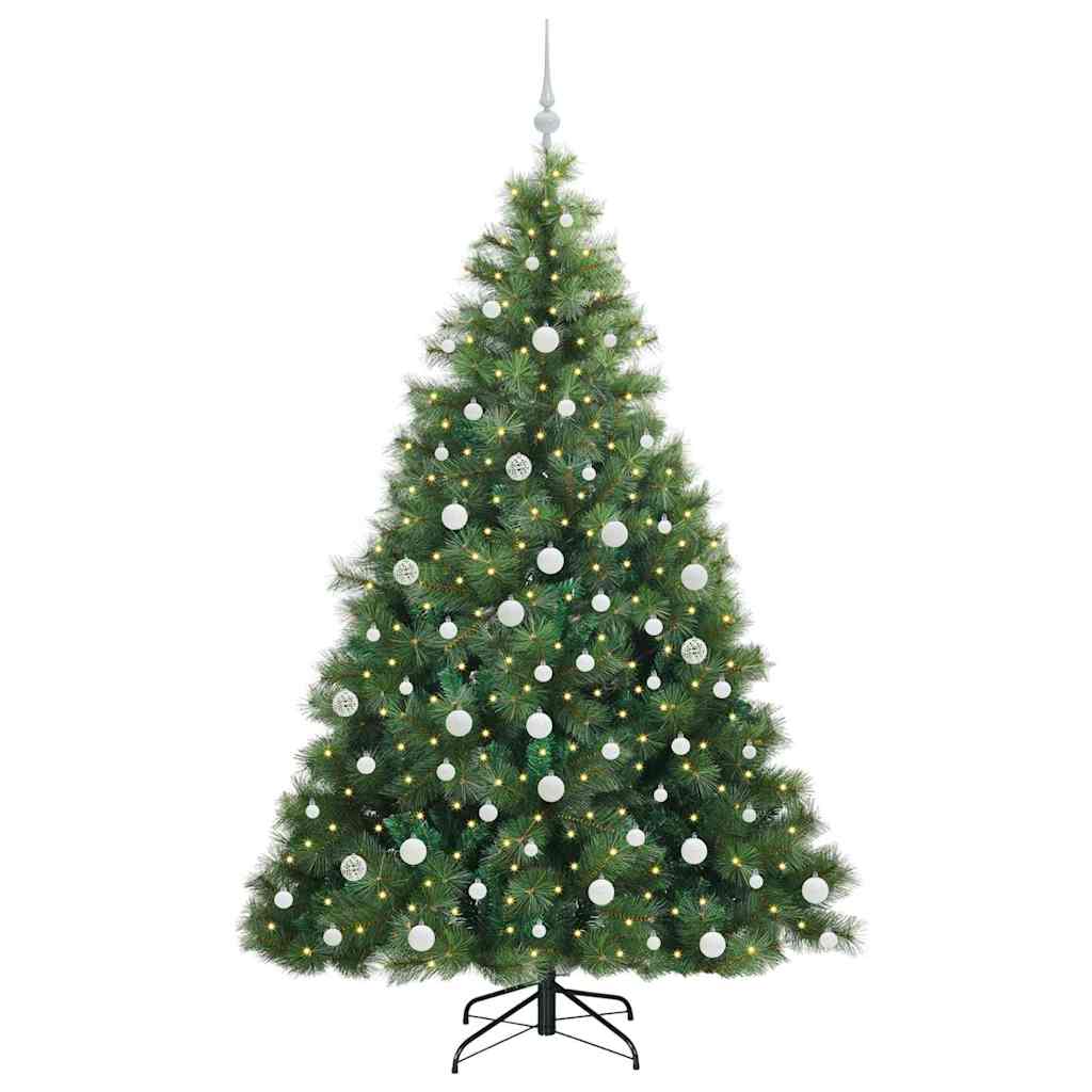 Vidaxx sapin de Noël artificiel avec 300 LED avec standard vert 180 cm PE et PVC
