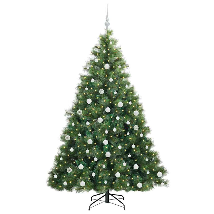 Vidaxx sapin de Noël artificiel avec 300 LED avec standard vert 180 cm PE et PVC