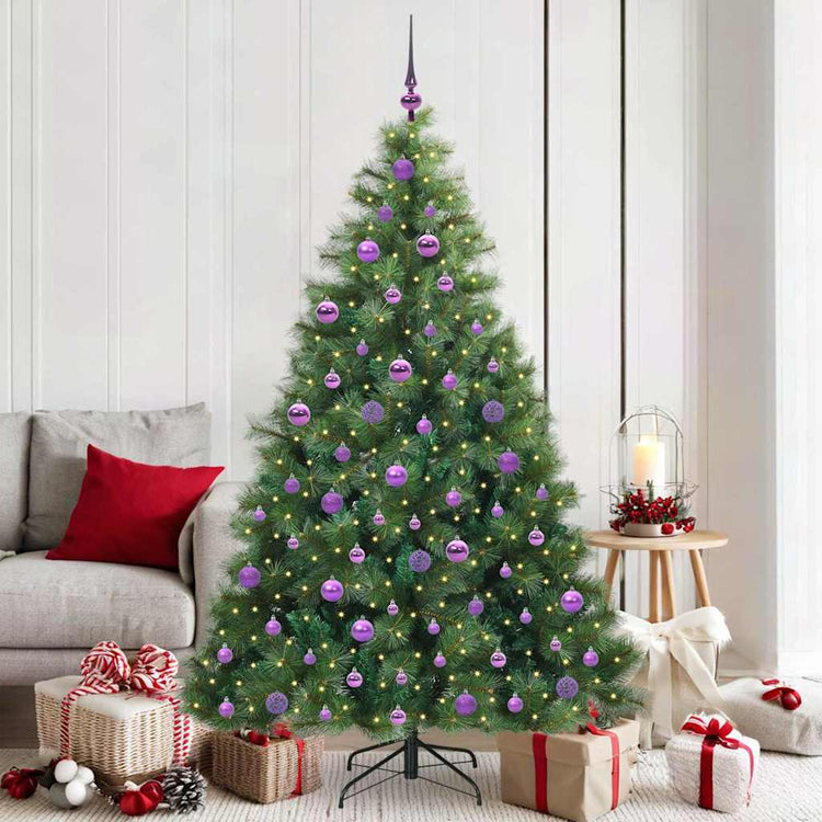 Vidaxx sapin de Noël artificiel avec 300 LED avec standard vert 180 cm PE et PVC