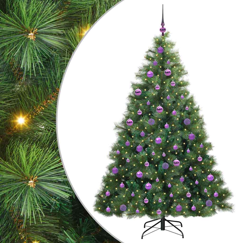 Vidaxx sapin de Noël artificiel avec 300 LED avec standard vert 180 cm PE et PVC