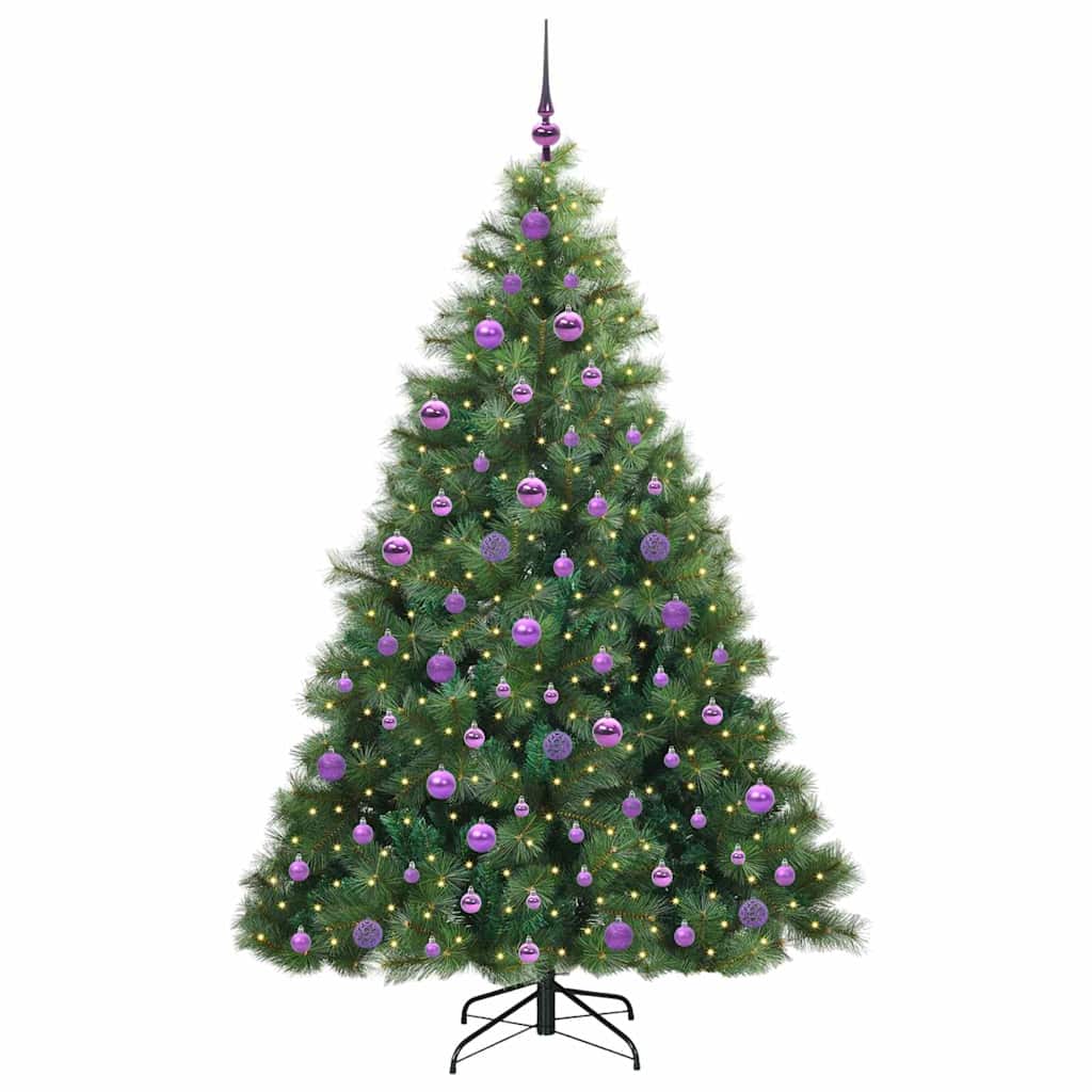 Vidaxx sapin de Noël artificiel avec 300 LED avec standard vert 180 cm PE et PVC