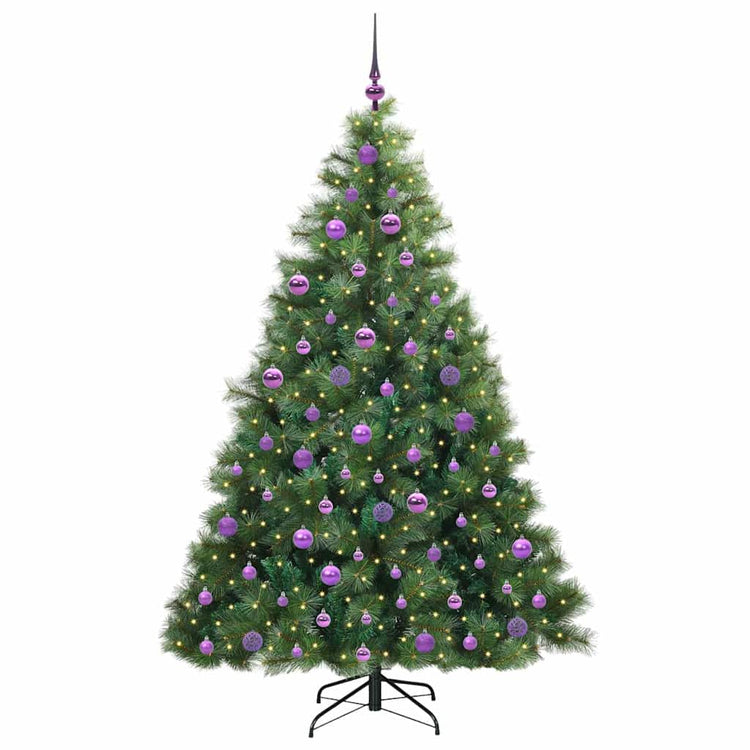 Vidaxx sapin de Noël artificiel avec 300 LED avec standard vert 180 cm PE et PVC