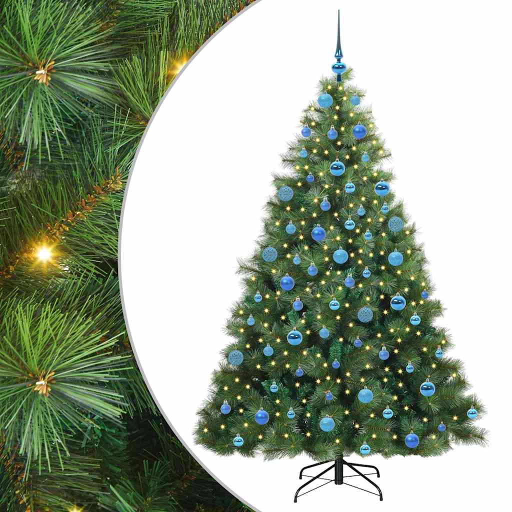 Vidaxx sapin de Noël artificiel avec 300 LED avec standard vert 180 cm PE et PVC