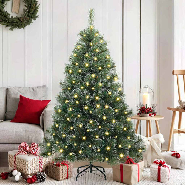 Vidaxx sapin de Noël artificiel avec 150 LED avec standard vert 150 cm PE et PVC