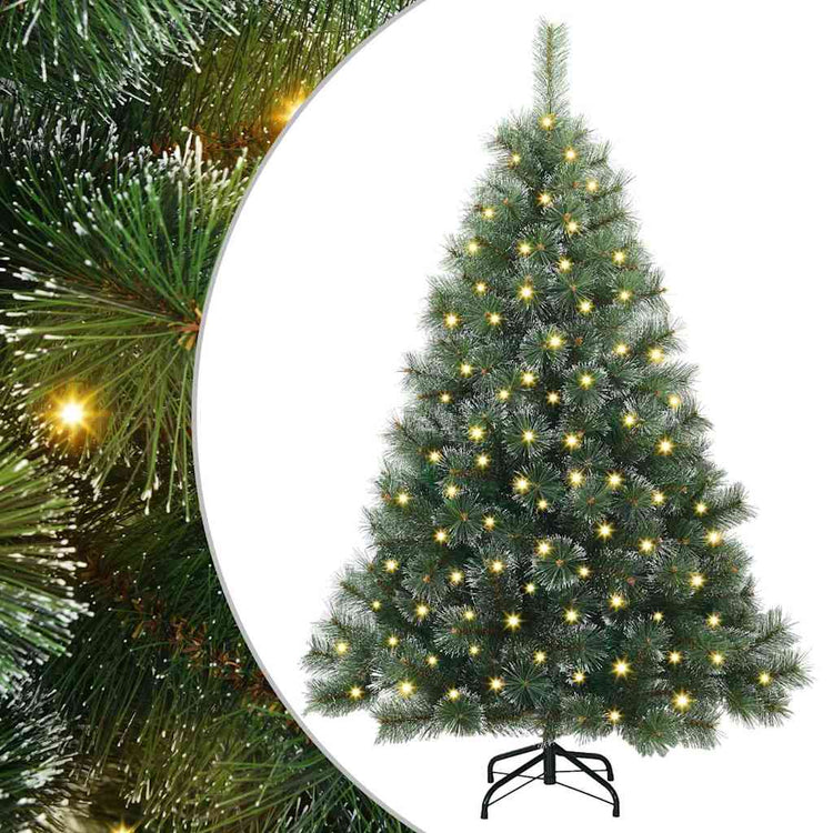 Vidaxx sapin de Noël artificiel avec 150 LED avec standard vert 150 cm PE et PVC