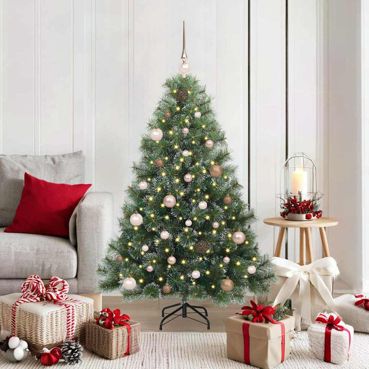 Vidaxx sapin de Noël artificiel avec 150 LED avec standard vert 150 cm PE et PVC