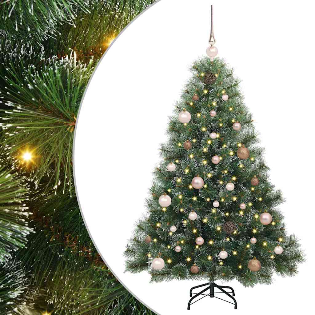 Vidaxx sapin de Noël artificiel avec 150 LED avec standard vert 150 cm PE et PVC
