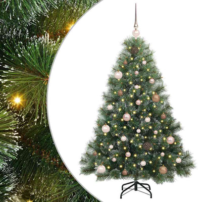Vidaxx sapin de Noël artificiel avec 150 LED avec standard vert 150 cm PE et PVC