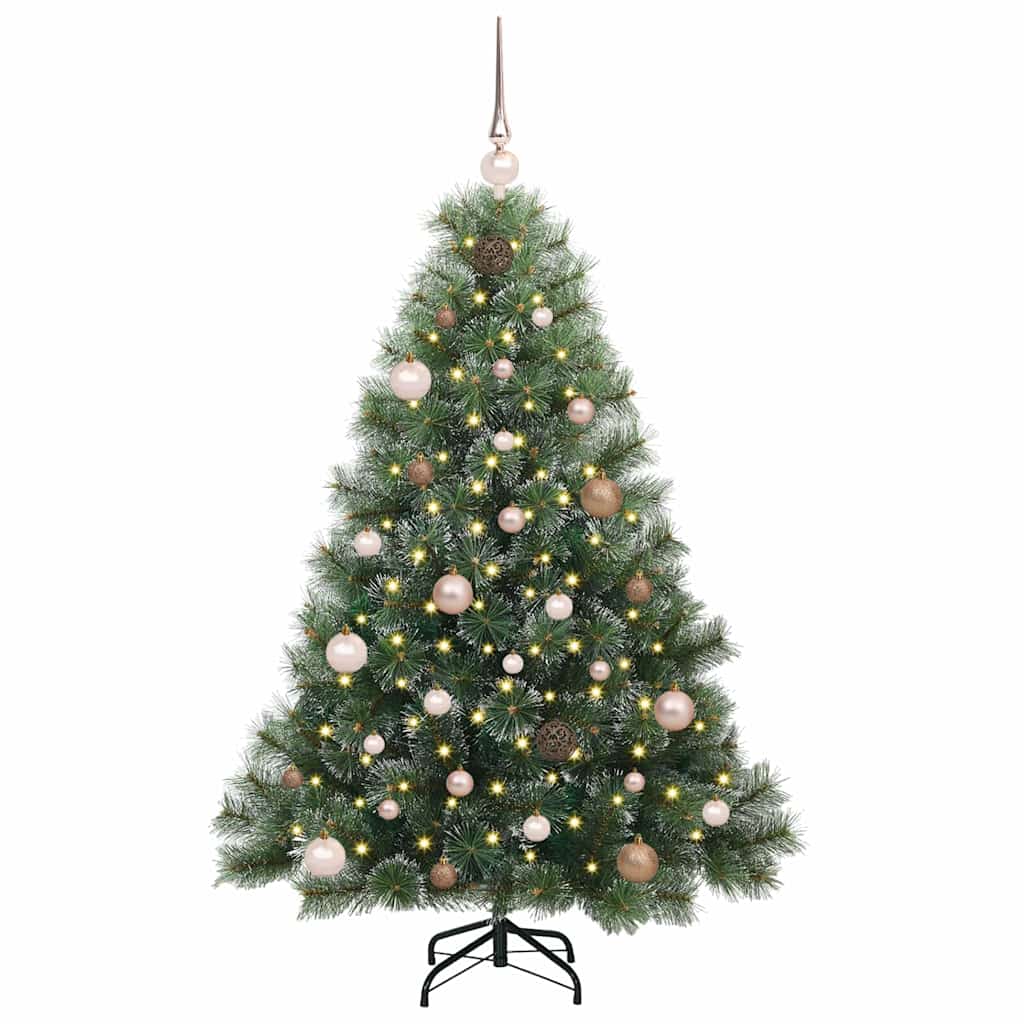 Vidaxx sapin de Noël artificiel avec 150 LED avec standard vert 150 cm PE et PVC