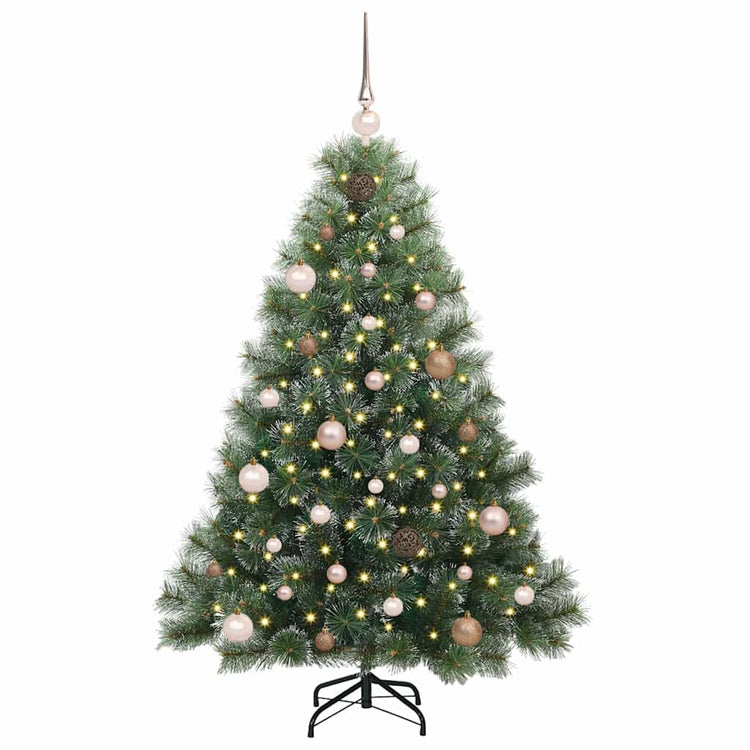 Vidaxx sapin de Noël artificiel avec 150 LED avec standard vert 150 cm PE et PVC