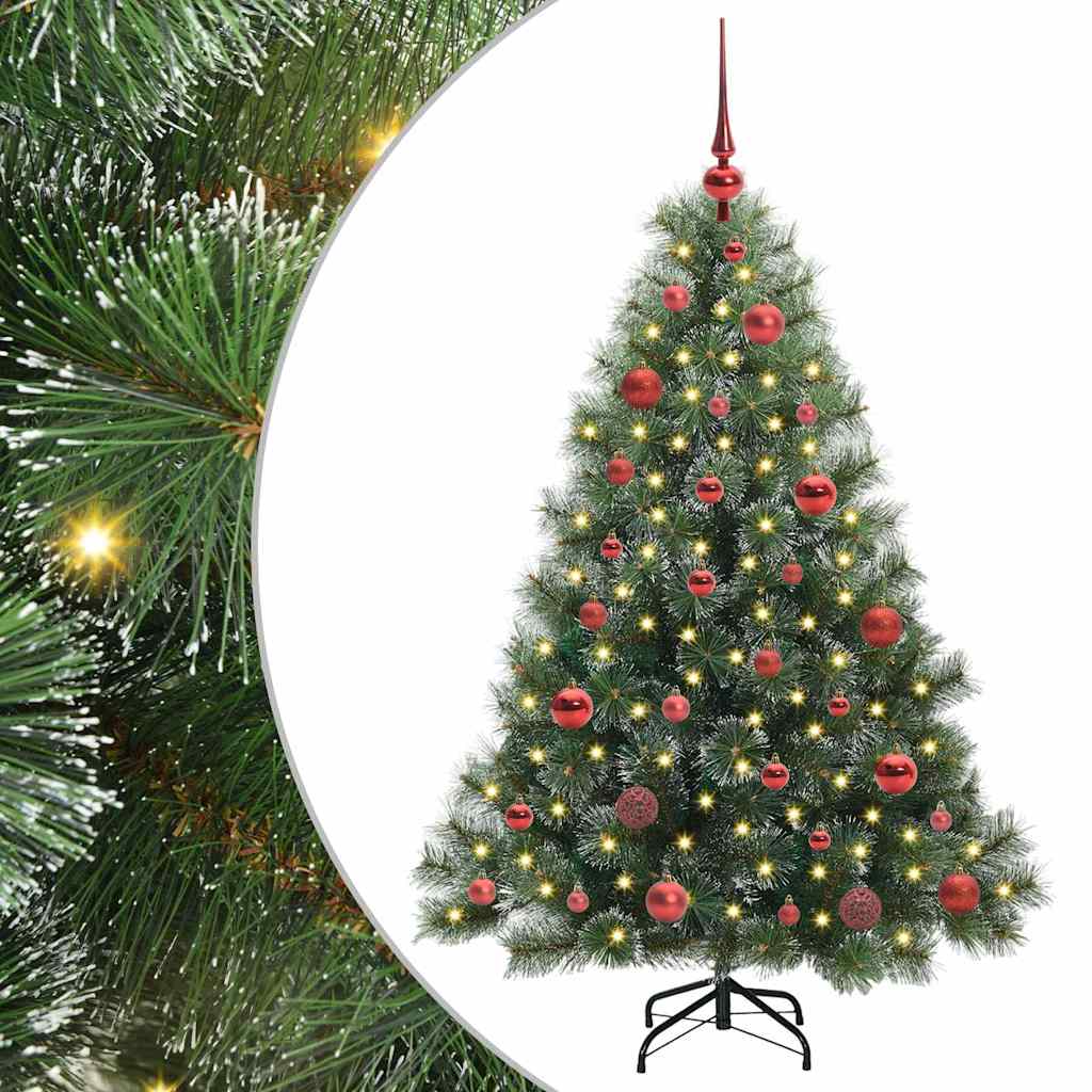Vidaxx sapin de Noël artificiel avec 150 LED avec standard vert 150 cm PE et PVC