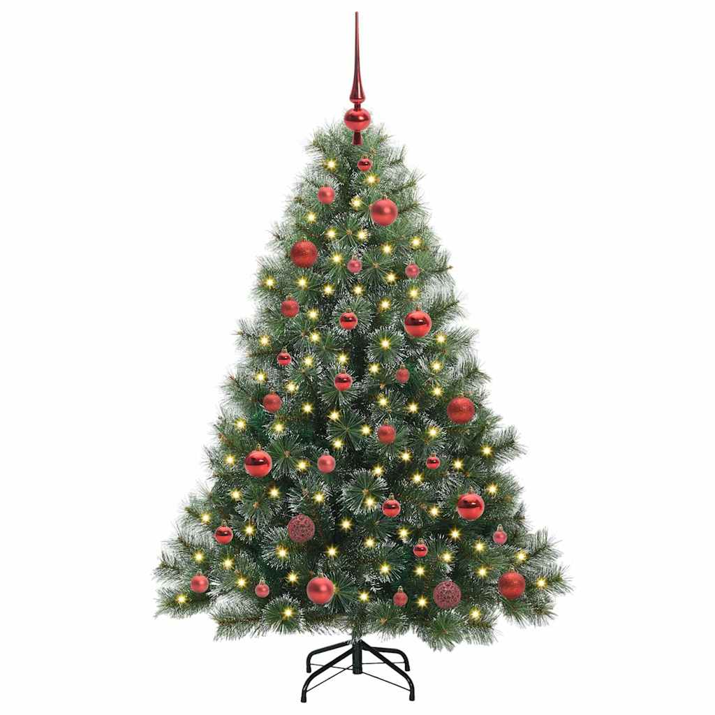 Vidaxx sapin de Noël artificiel avec 150 LED avec standard vert 150 cm PE et PVC