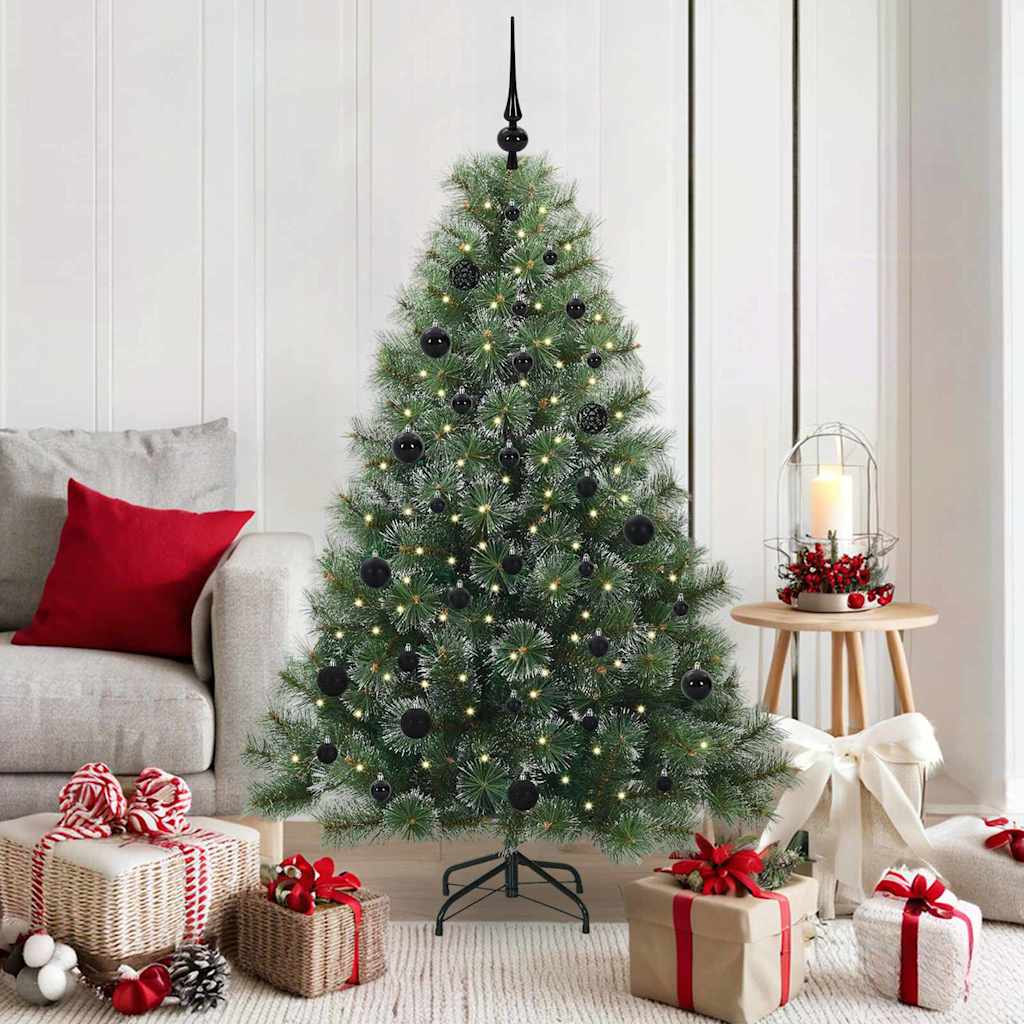Vidaxx sapin de Noël artificiel avec 150 LED avec standard vert 150 cm PE et PVC