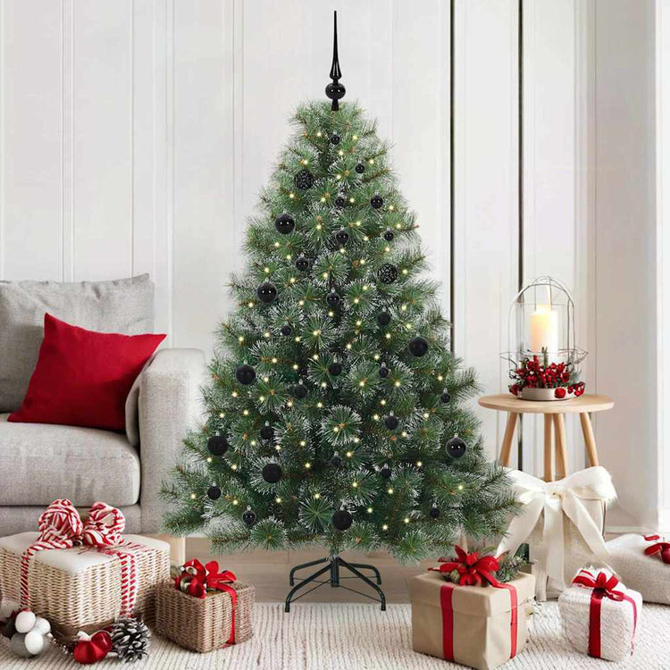 Vidaxx sapin de Noël artificiel avec 150 LED avec standard vert 150 cm PE et PVC