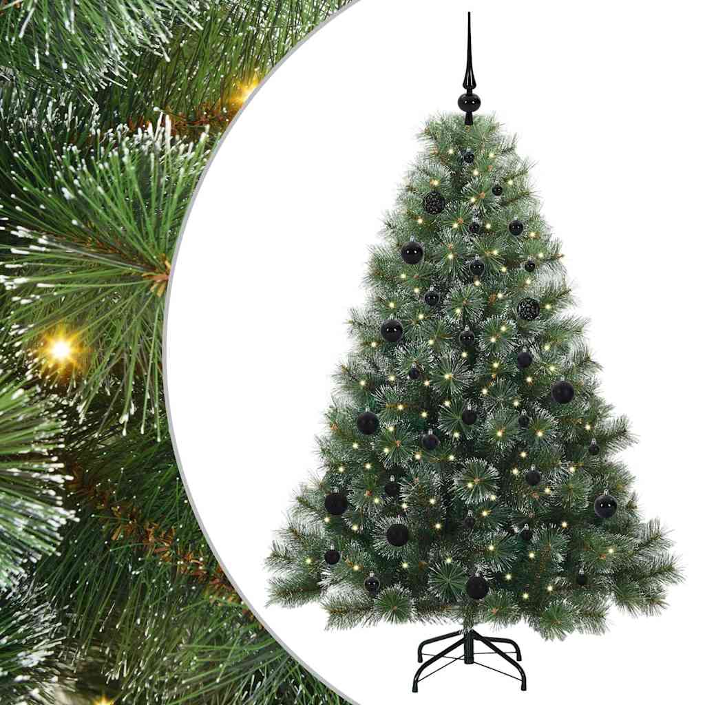 Vidaxx sapin de Noël artificiel avec 150 LED avec standard vert 150 cm PE et PVC