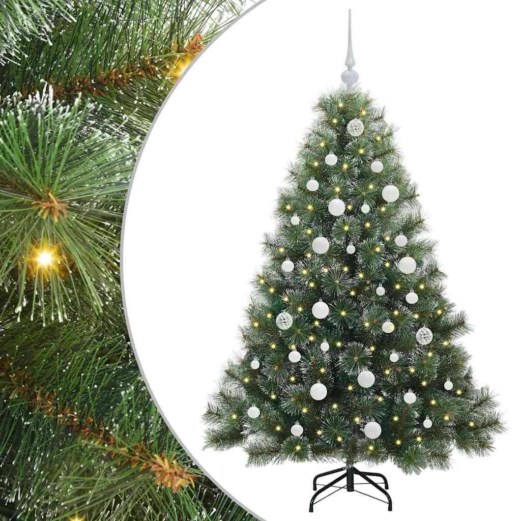Vidaxx sapin de Noël artificiel avec 150 LED avec standard vert 150 cm PE et PVC