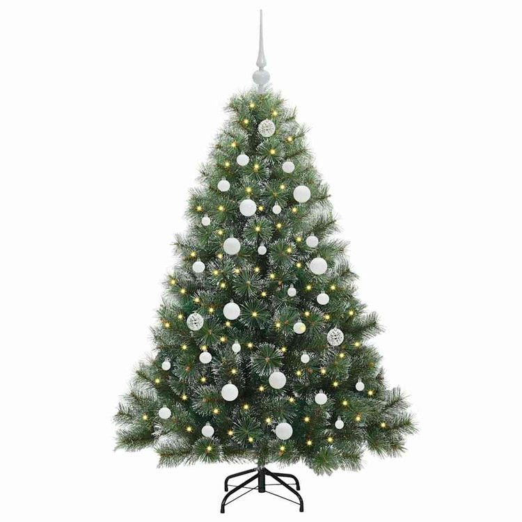 Vidaxx sapin de Noël artificiel avec 150 LED avec standard vert 150 cm PE et PVC