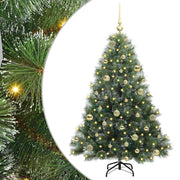 Vidaxx sapin de Noël artificiel avec 150 LED avec standard vert 150 cm PE et PVC - afbeelding 2