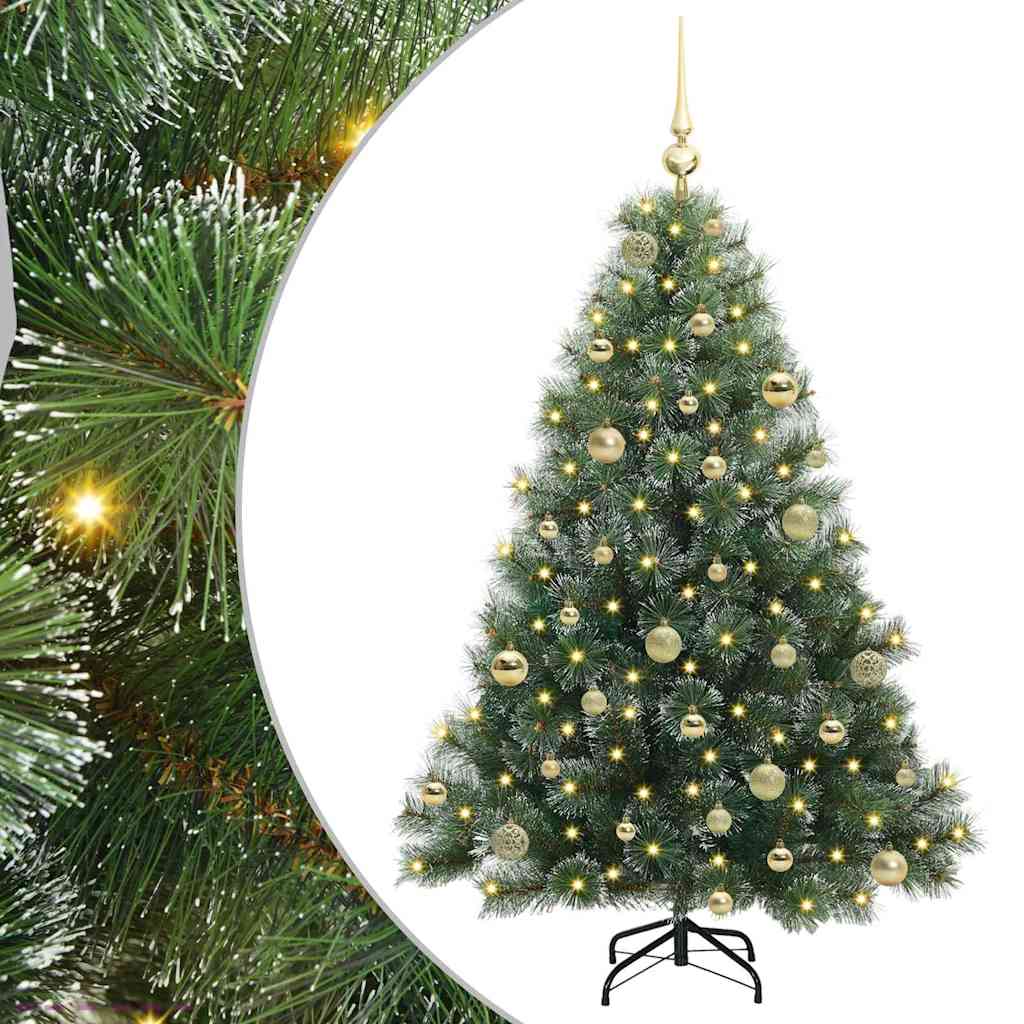 Vidaxx sapin de Noël artificiel avec 150 LED avec standard vert 150 cm PE et PVC