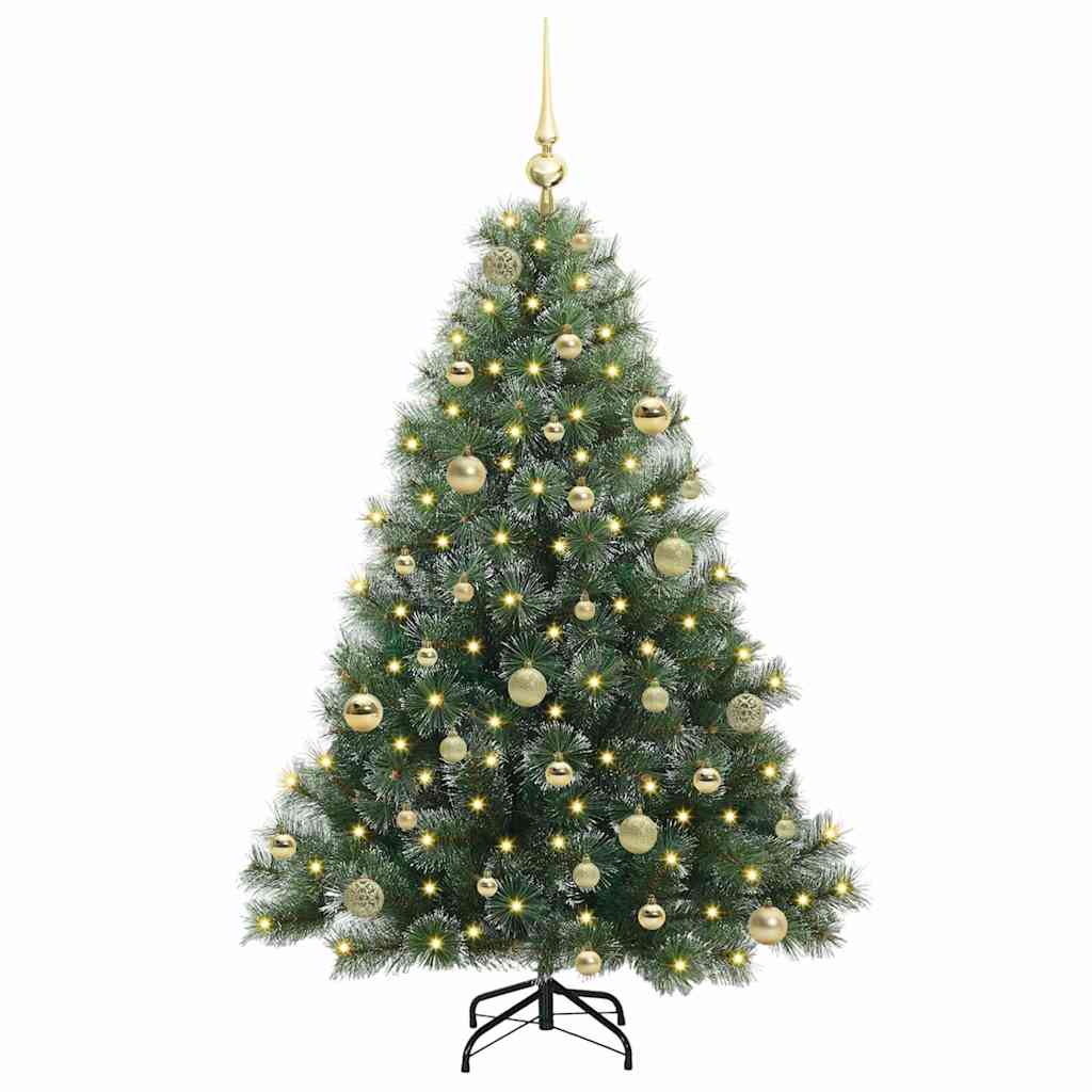 Vidaxx sapin de Noël artificiel avec 150 LED avec standard vert 150 cm PE et PVC