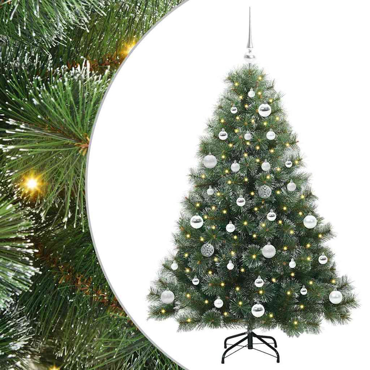 Vidaxx sapin de Noël artificiel avec 150 LED avec standard vert 150 cm PE et PVC