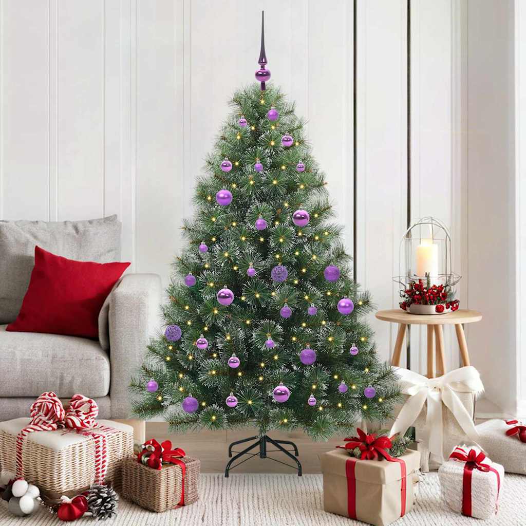 Vidaxx sapin de Noël artificiel avec 150 LED avec standard vert 150 cm PE et PVC