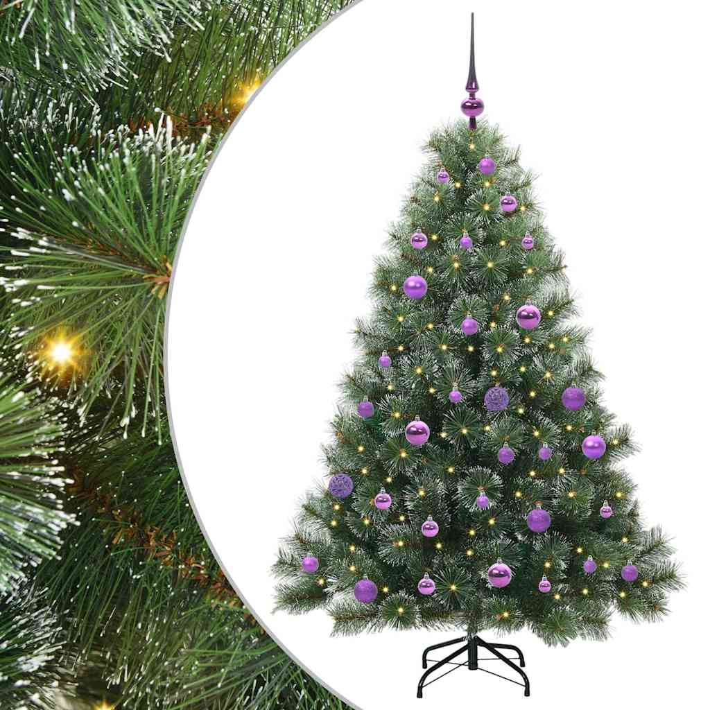 Vidaxx sapin de Noël artificiel avec 150 LED avec standard vert 150 cm PE et PVC