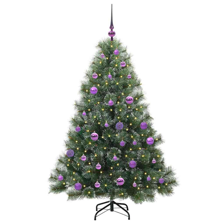 Vidaxx sapin de Noël artificiel avec 150 LED avec standard vert 150 cm PE et PVC