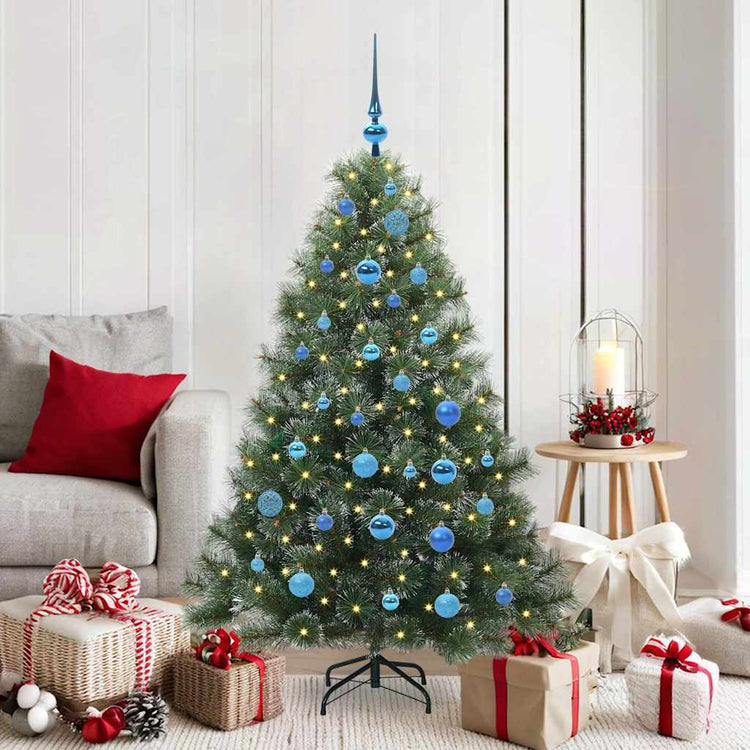 Vidaxx sapin de Noël artificiel avec 150 LED avec standard vert 150 cm PE et PVC
