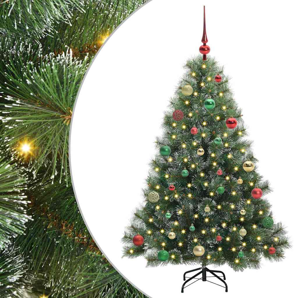 Vidaxx sapin de Noël artificiel avec 150 LED avec standard vert 150 cm PE et PVC