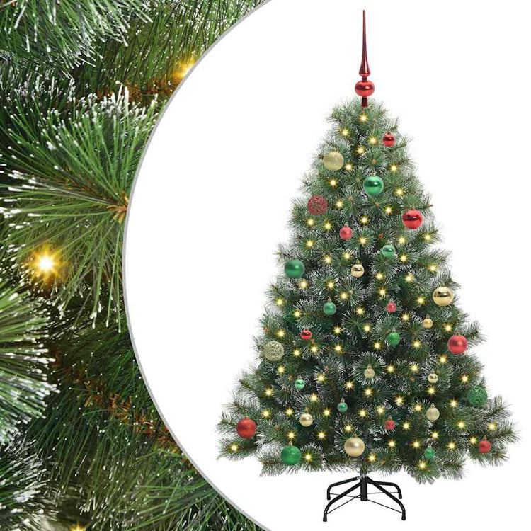 Vidaxx sapin de Noël artificiel avec 150 LED avec standard vert 150 cm PE et PVC