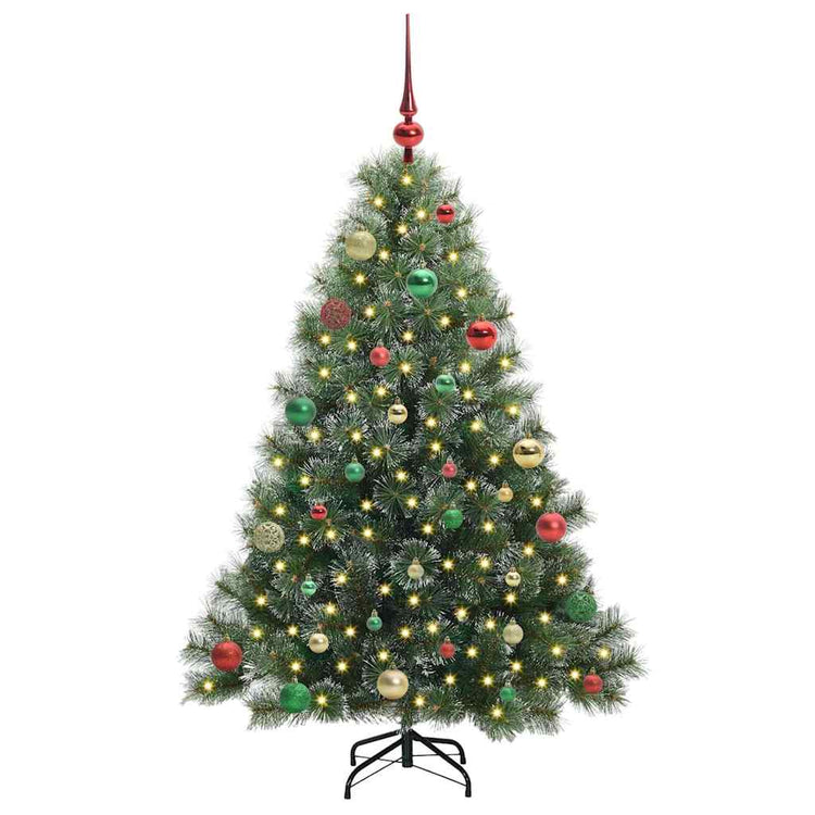 Vidaxx sapin de Noël artificiel avec 150 LED avec standard vert 150 cm PE et PVC