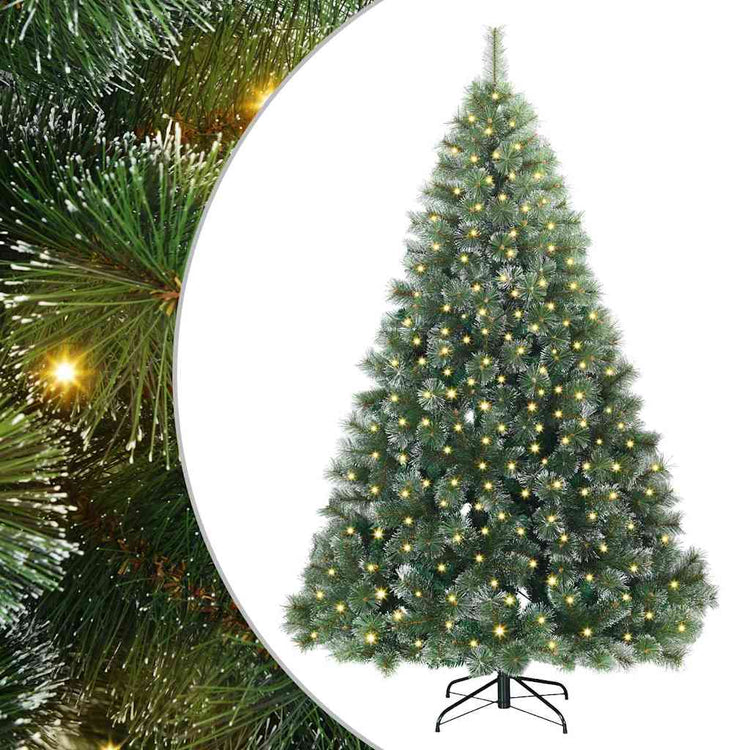 Vidaxx sapin de Noël artificiel avec 300 LED avec standard vert 180 cm PE et PVC