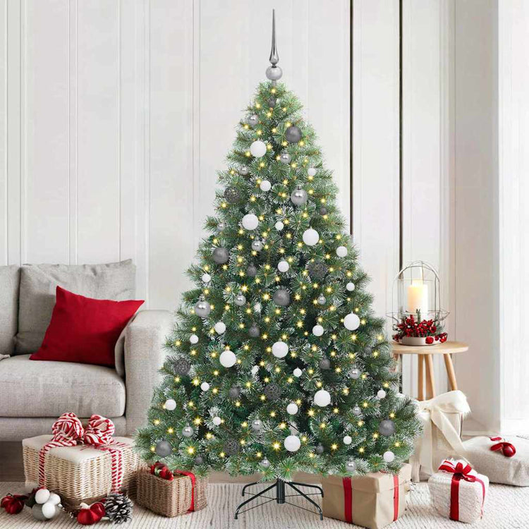 Vidaxx sapin de Noël artificiel avec 300 LED avec standard vert 180 cm PE et PVC