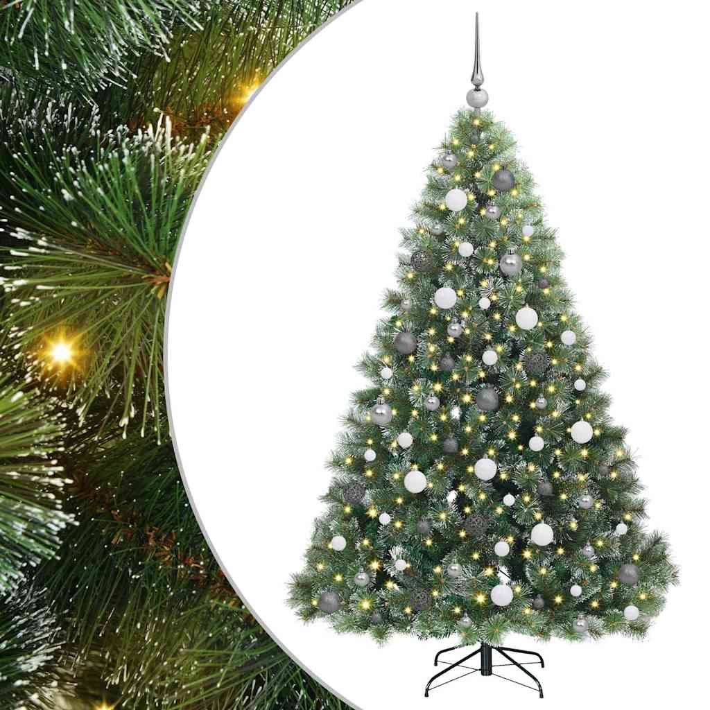 Vidaxx sapin de Noël artificiel avec 300 LED avec standard vert 180 cm PE et PVC